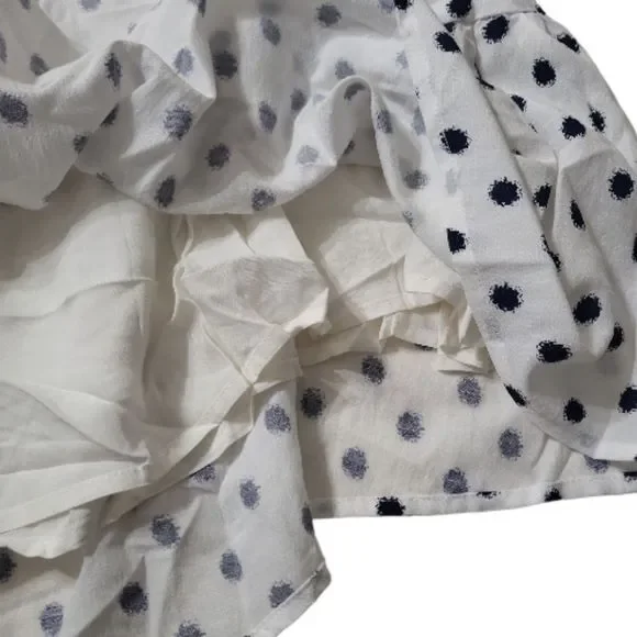 TCEC White/Black Polkadot Mini Dress Size M - Picture 6 of 7